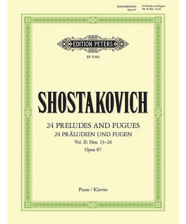 Shostakovich, D. - 24 Preludes and Fugues Op. 87, Vol. 2 (13 - 24) - Remenyi House of Music