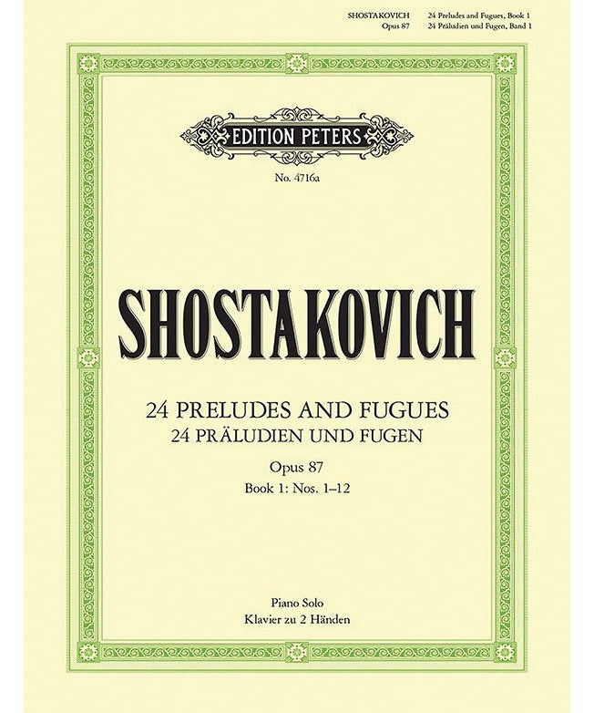 Shostakovich D. - 24 Preludes & Fugues Op 87 V 1 - Remenyi House of Music