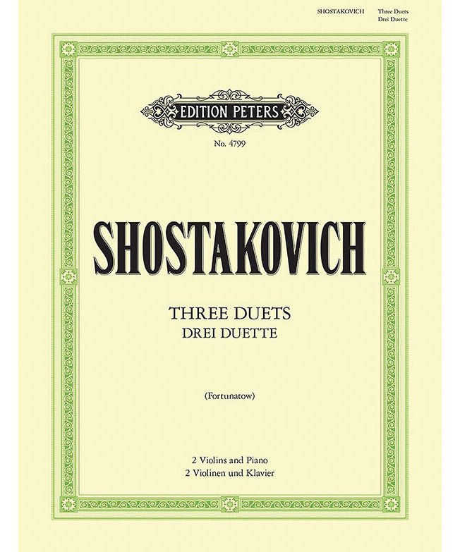Shostakovich, D. - 3 Duets for 2 Violins & Piano - Remenyi House of Music