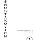 Shostakovich, D. - Piano Quintet, Op 57 - Remenyi House of Music