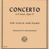 Sibelius, J. - Violin Concerto in D Minor, Op. 47 - Remenyi House of Music