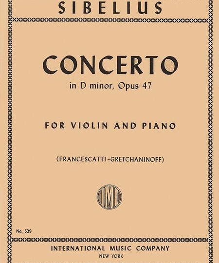 Sibelius, J. - Violin Concerto in D Minor, Op. 47 - Remenyi House of Music