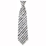 Silk Tie White Mozart Manuscript - Remenyi House of Music