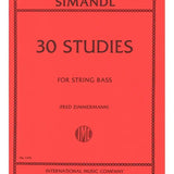 Simandl F. - 30 Studies for String Bass - Remenyi House of Music