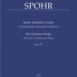 Six German Songs for voice, clarinet and piano op. 103 - Remenyi House of Music
