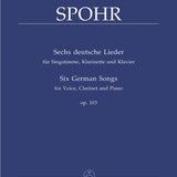 Six German Songs for voice, clarinet and piano op. 103 - Remenyi House of Music