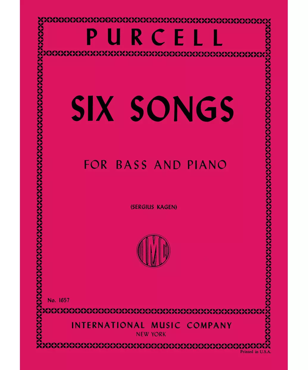 Six Songs for Bass - Remenyi House of Music