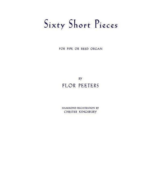 Sixty Short Pieces - Remenyi House of Music