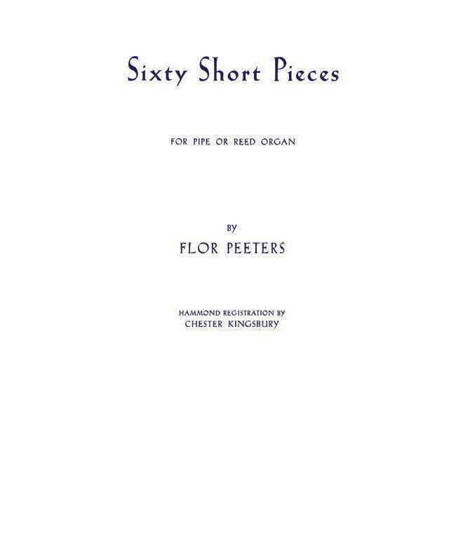 Sixty Short Pieces - Remenyi House of Music