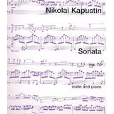 Kapustin N. - Violin Sonata Op 70