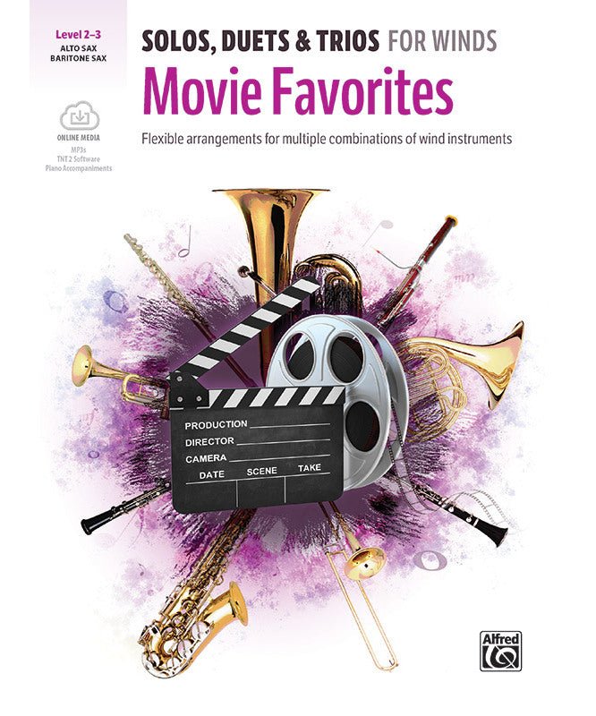 Solos, Duets & Trios for Winds: Movie Favorites (Alto/Baritone Sax) - Remenyi House of Music