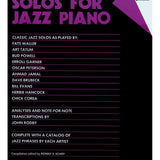 Solos for Jazz Piano - Remenyi House of Music