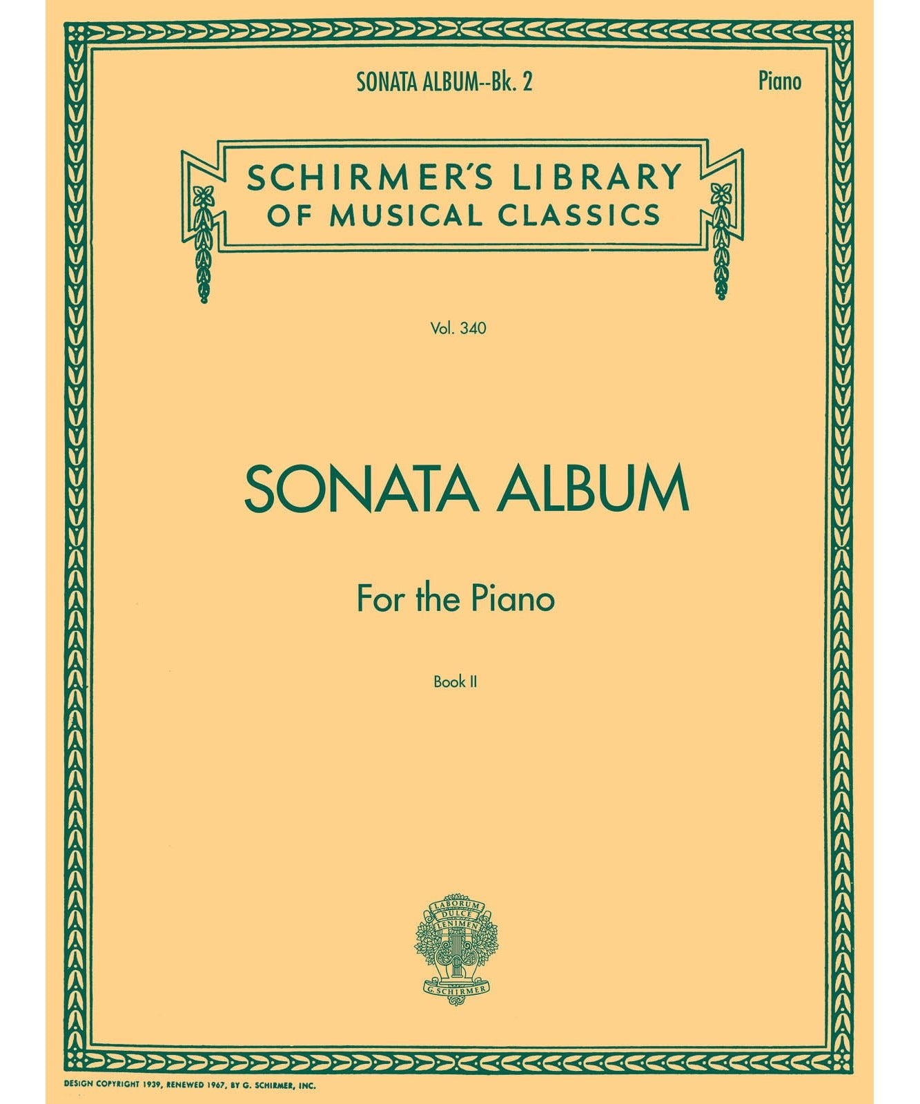 Sonata Album for the Piano - Book 2 - Remenyi House of Music