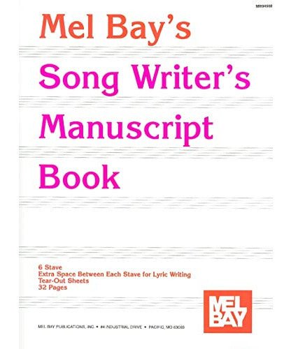 Song Writer's Manuscript Book - Remenyi House of Music