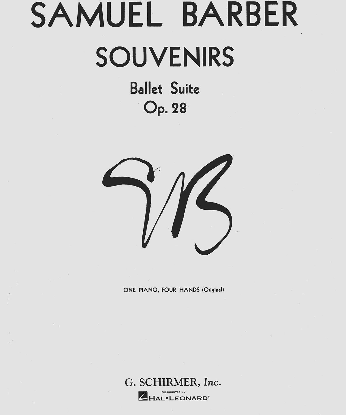 Souvenirs Ballet Suite, Op. 28 (Original) - Remenyi House of Music