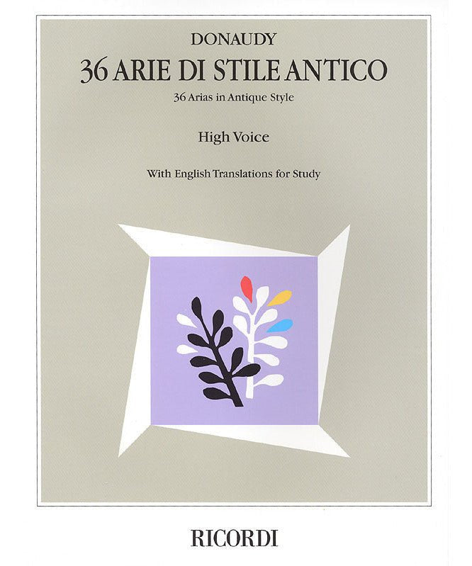 Stefano Donaudy: 36 Arie di Stile Antico - Remenyi House of Music