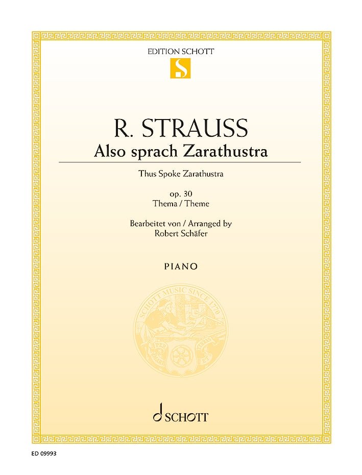 Strauss, R. - Also Sprach Zarathustra, Op 30 (arr. for piano) - Remenyi House of Music