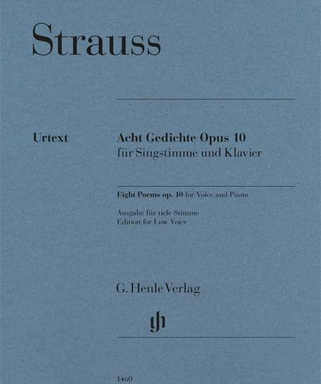 Strauss, R. - Eight Poems Op. 10 - Remenyi House of Music