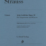 Strauss, R. - Eight Poems, Op. 10 (Medium Voice) - Remenyi House of Music