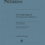 Strauss, R. - Four Songs Op. 27 (Medium Voice) - Remenyi House of Music