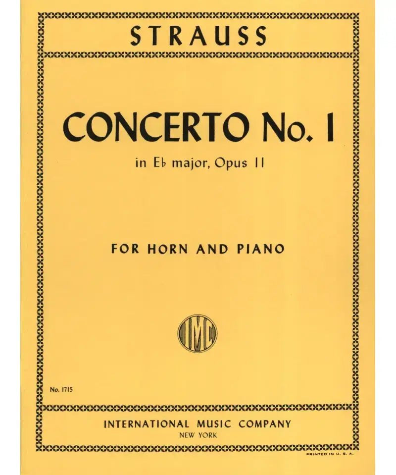Strauss, R. - Horn Concerto No. 1 in E - flat, Op. 11 - Remenyi House of Music