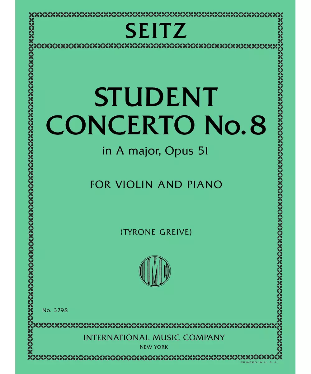Student Concerto No.8, in A Major, Op. 51 - Remenyi House of Music