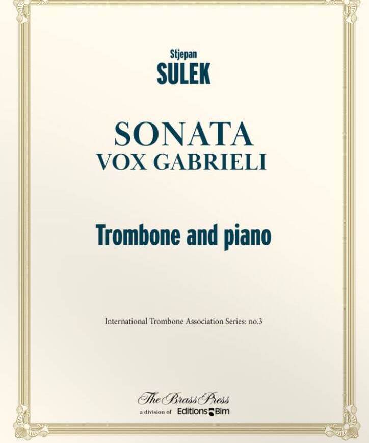 Sulek, S. - Trombone Sonata Vox Gabrieli - Remenyi House of Music