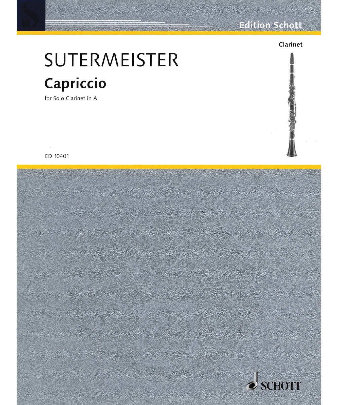 Sutermeister, H. - Capriccio for Solo Clarinet (1946) - Remenyi House of Music