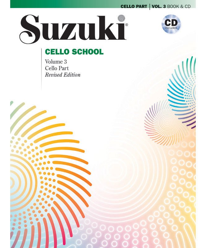 Suzuki Cello School Cello Part & CD, Volume 3 (Revised) - Remenyi House of Music