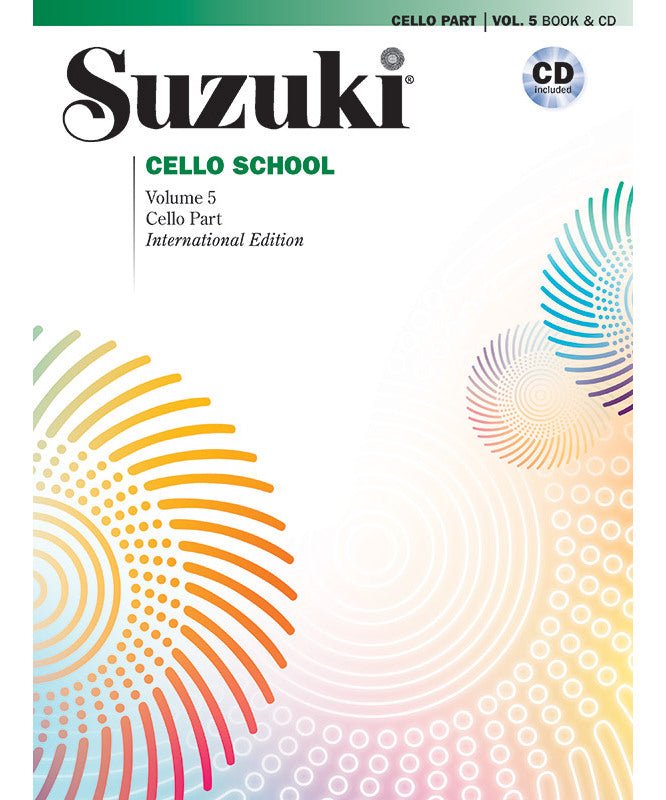 Suzuki Cello School Cello Part & CD, Volume 5 (Revised) - Remenyi House of Music