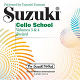 Suzuki Cello School, Volumes 3 & 4 - Remenyi House of Music