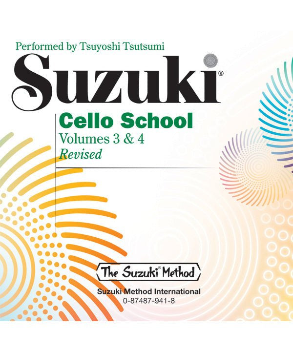 Suzuki Cello School, Volumes 3 & 4 - Remenyi House of Music