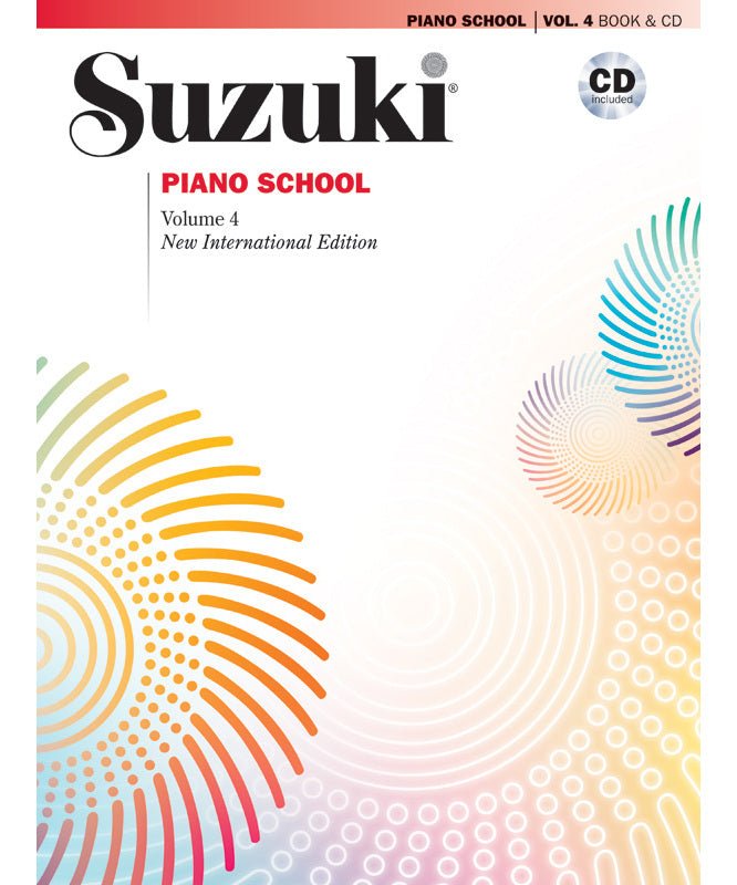 Suzuki Piano School New International Edition Piano Book and CD, Volume 4 - Remenyi House of Music