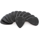 Dunlop 44P1.0 Nylon Standard 1.0mm Black Guitar Picks, 12-Pack