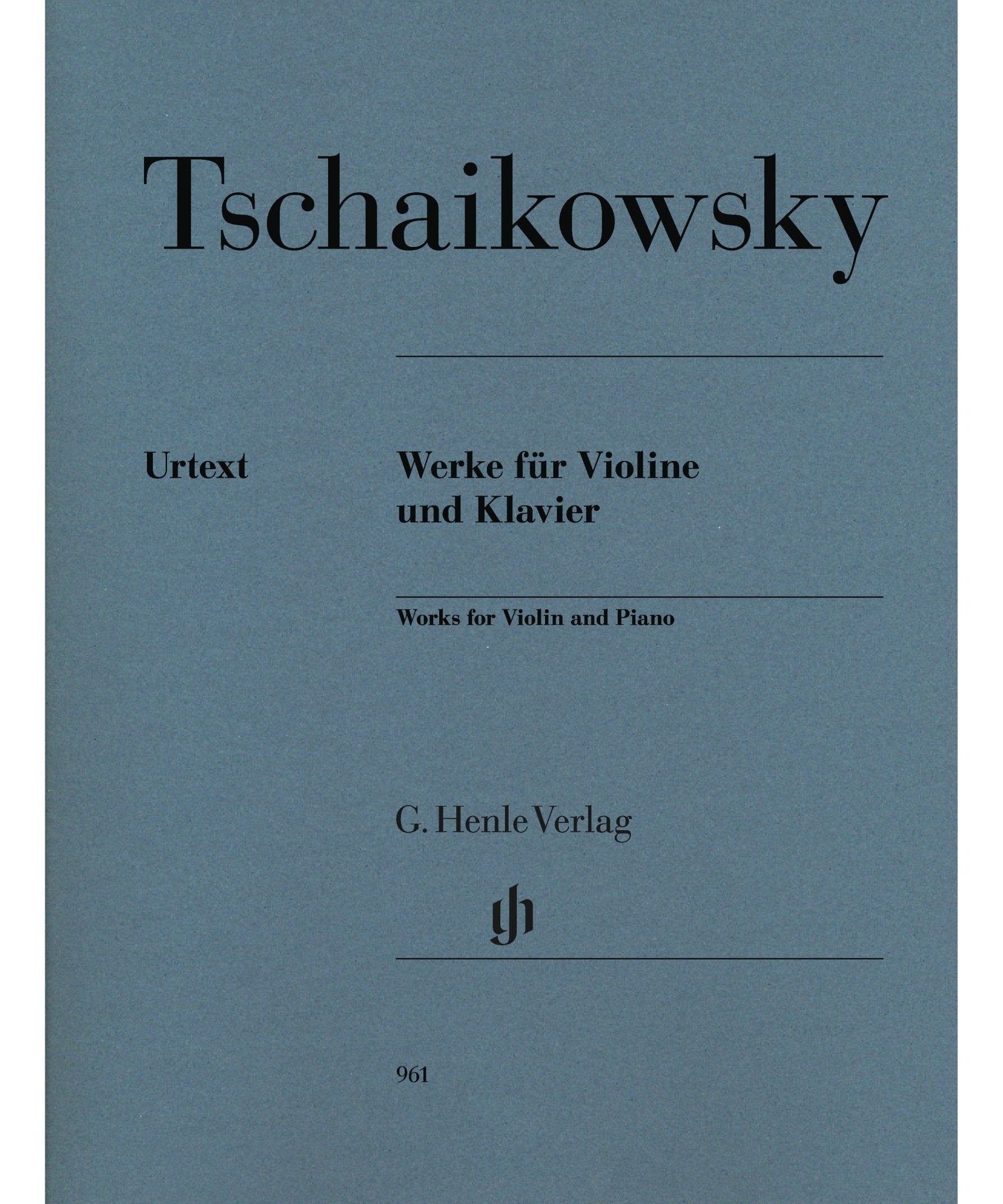 Tchaikovsky, P. - Works for Violin and Piano - Remenyi House of Music