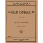 Tchaikovsky P.I. - Souvenir d'un Lieu Cher Op. 42 - 3 Pieces - Remenyi House of Music