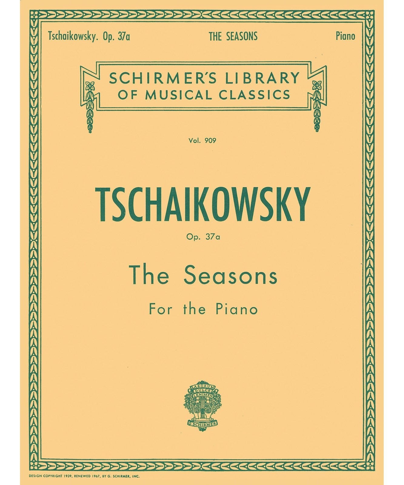 Tchaikovsky: Seasons, Op. 37a (Piano Solo) - Remenyi House of Music