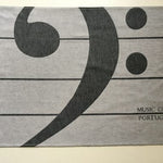 Tea Towel Set - Treble and Bass Clef Design - Remenyi House of Music