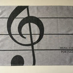 Tea Towel Set - Treble and Bass Clef Design - Remenyi House of Music