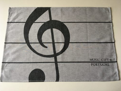 Tea Towel Set - Treble and Bass Clef Design - Remenyi House of Music