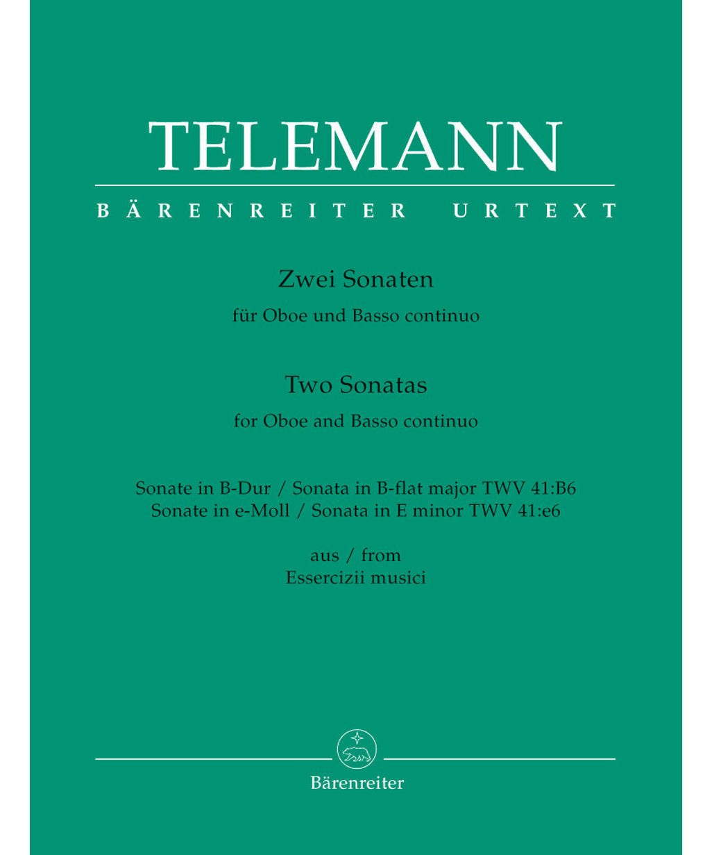 Telemann G.P. - Oboe Sonatas In Bb & E - Twv 41 - Remenyi House of Music