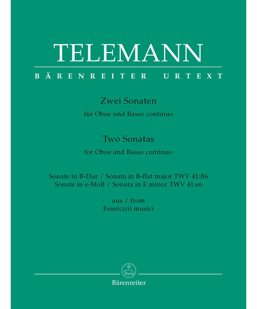 Telemann G.P. - Oboe Sonatas In Bb & E - Twv 41 - Remenyi House of Music