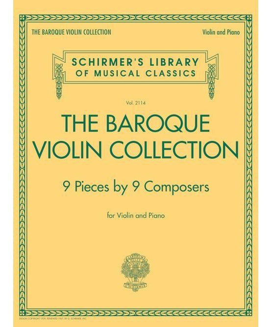 The Baroque Violin Collection - 9 Pieces by 9 Composers - Remenyi House of Music