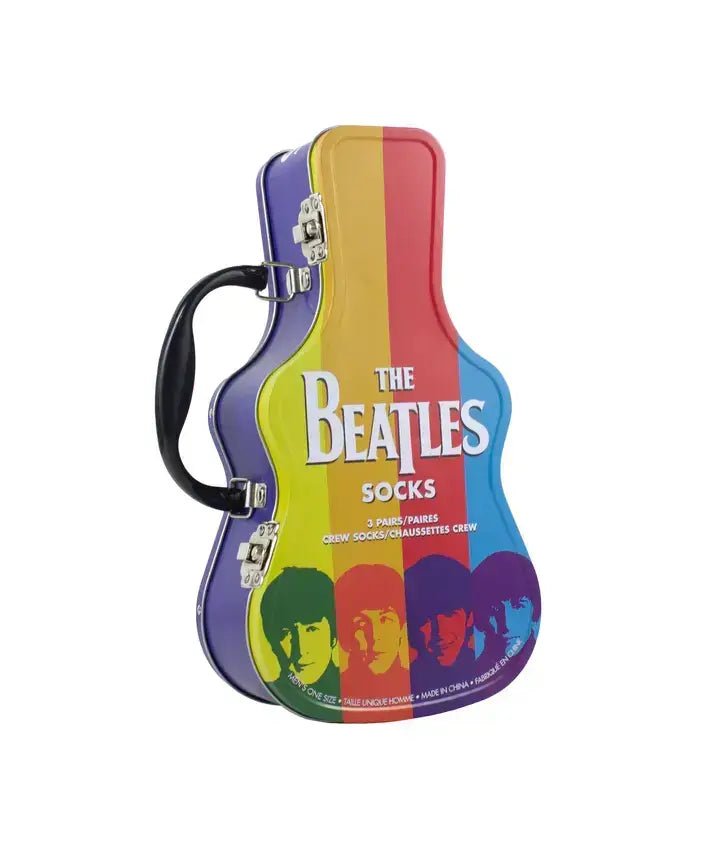 The Beatles 3 Pair Socks in Guitar Tin - Remenyi House of Music