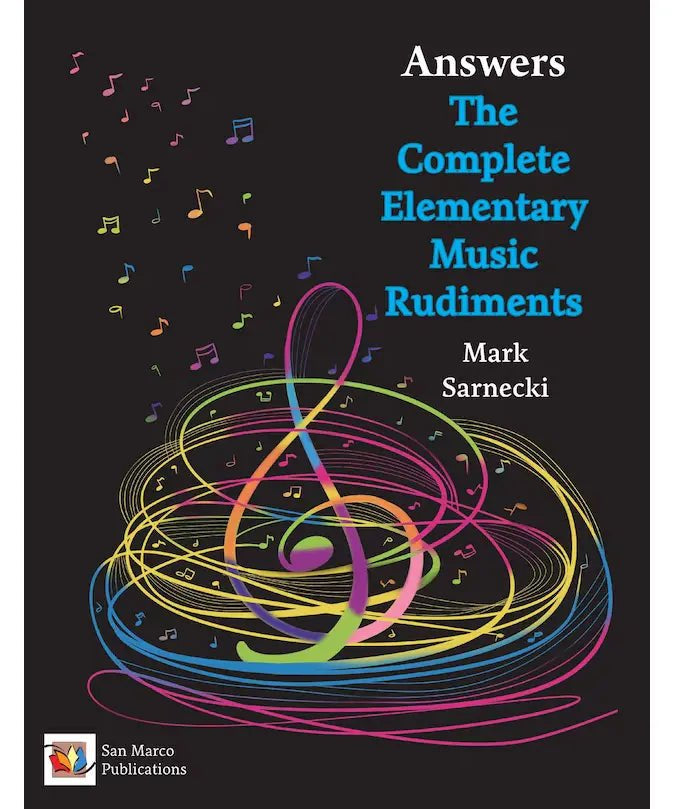 The Complete Elementary Music Rudiments, 3rd Edition: Answer Book - Remenyi House of Music