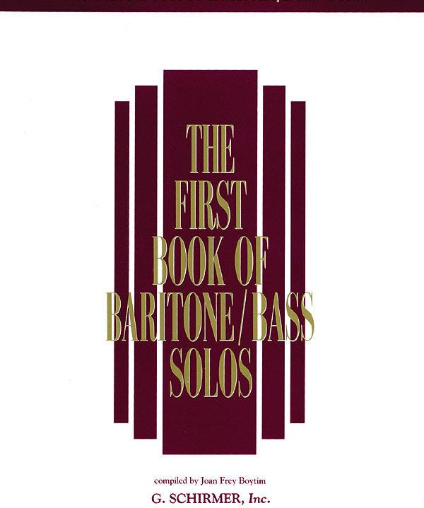 The First Book of Baritone/Bass Solos - Remenyi House of Music