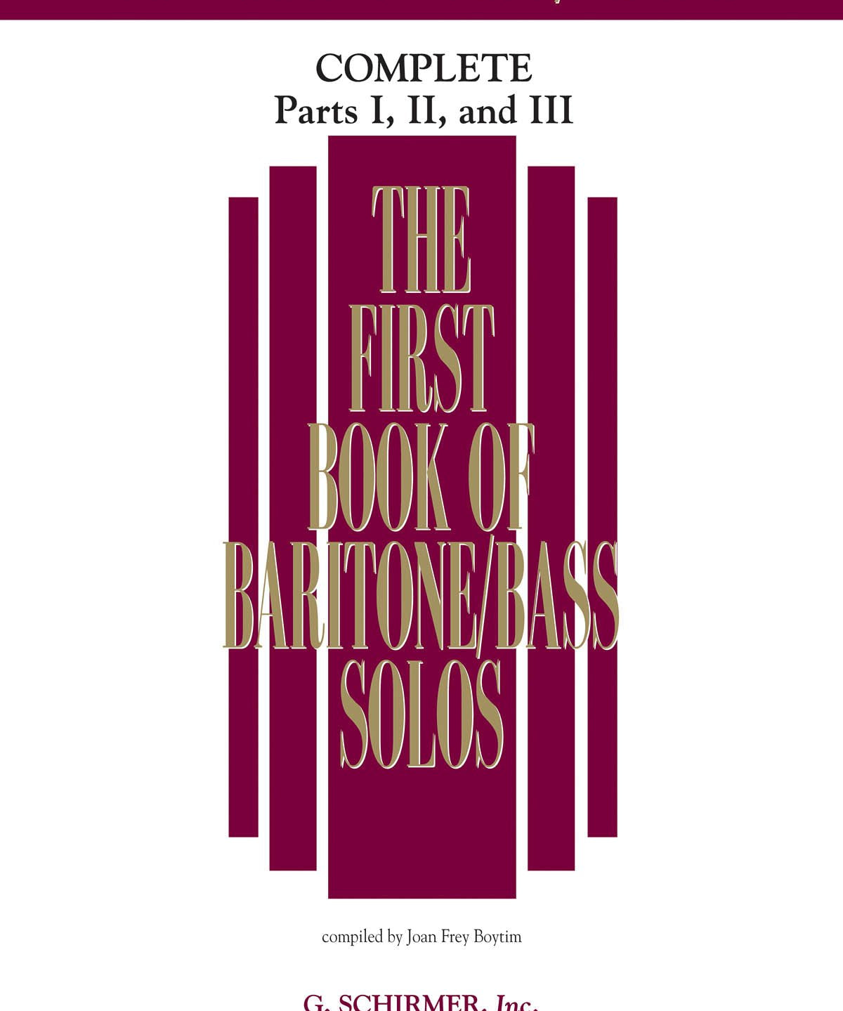 The First Book of Solos Complete - Parts I, II and III (Baritone/Bass) - Remenyi House of Music