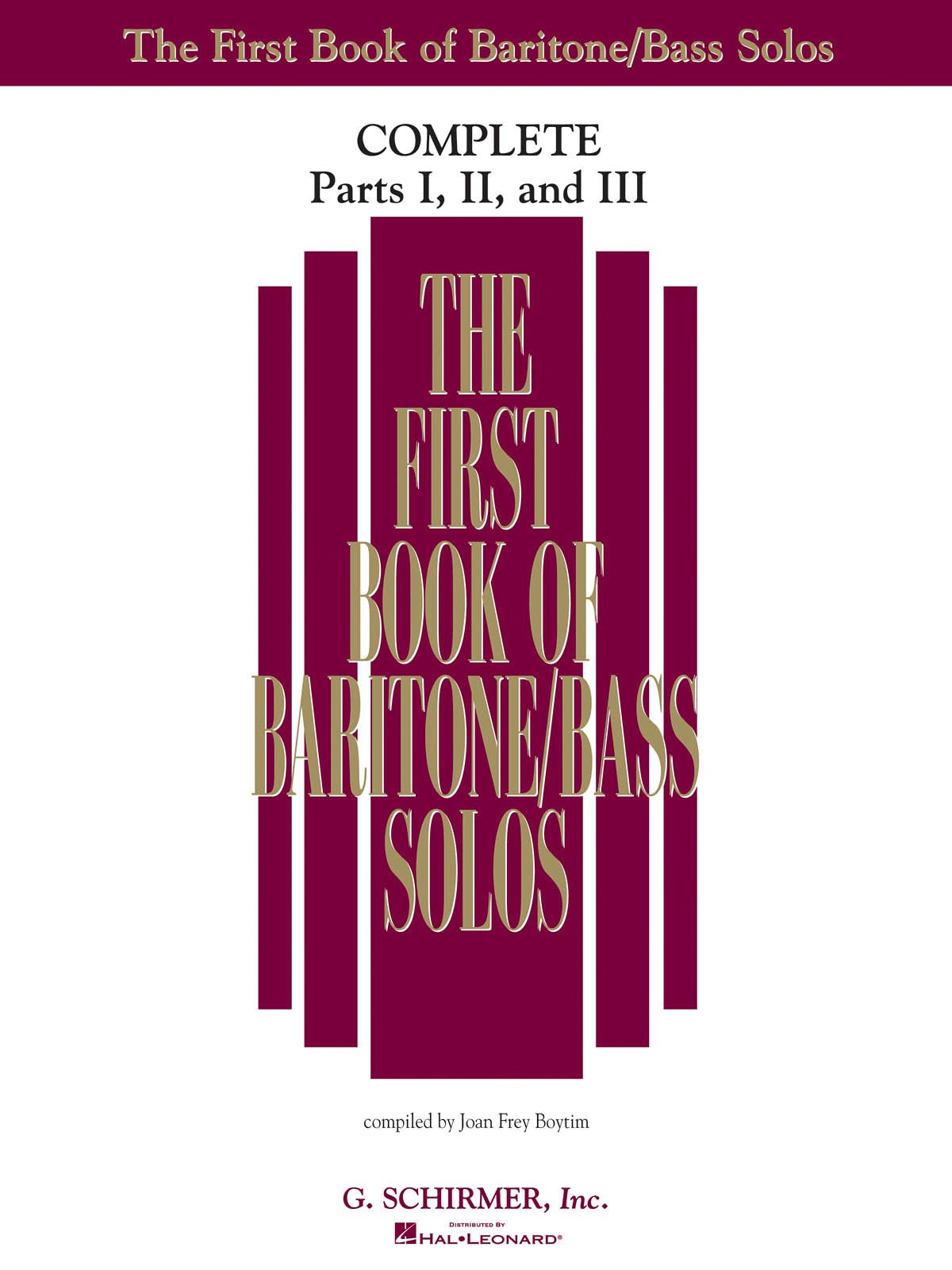 The First Book of Solos Complete - Parts I, II and III (Baritone/Bass) - Remenyi House of Music