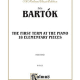 The First Term at the Piano: Eighteen Elementary Pieces - Remenyi House of Music