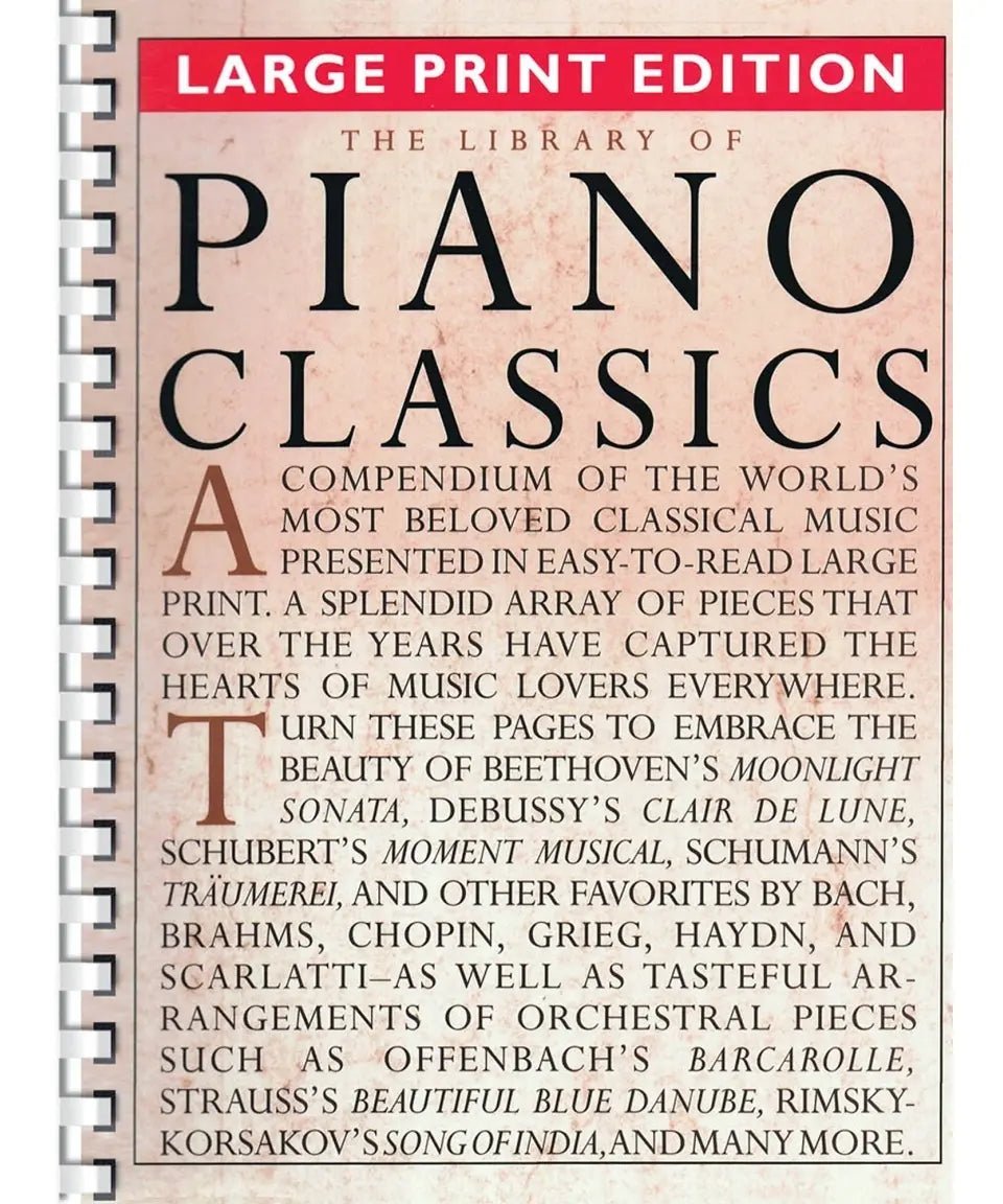 The Library of Piano Classics - Large Print Edition - Remenyi House of Music